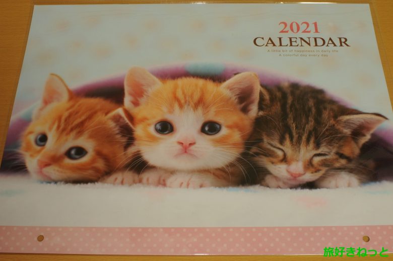キャンドゥの100均カレンダーが可愛い猫で買ってしまった 旅好きねっと なまら北海道野郎