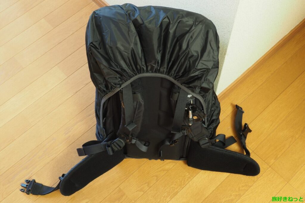 100均に売ってない70L対応のリュック防水カバーをAliExpressで購入→カメラ（登山）リュックに被せてみた